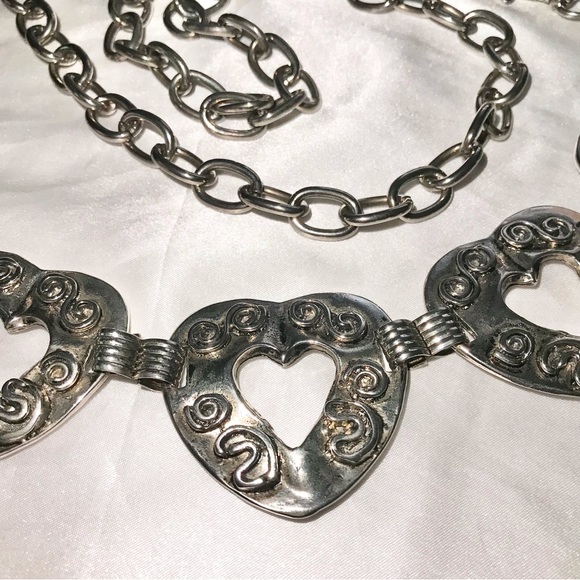 Metal Heart Chain Link Belt - Picture 4 of 8